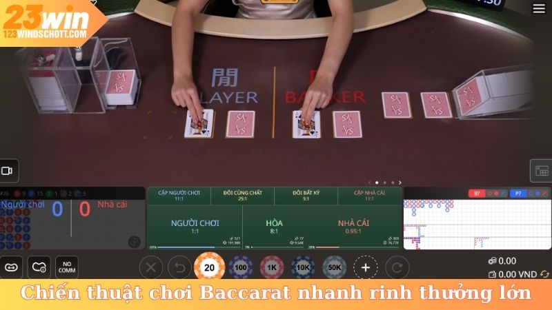 Chiến thuật chơi Baccarat nhanh rinh thưởng lớn