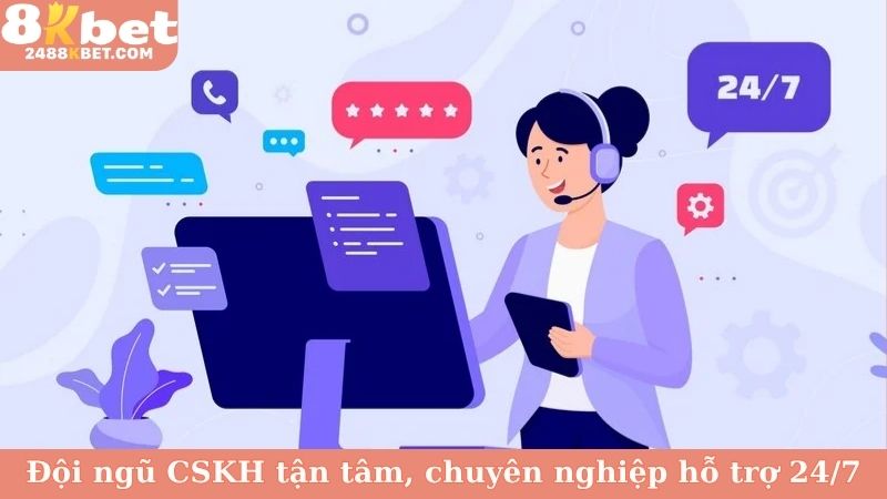 Đội ngũ CSKH tận tâm, chuyên nghiệp hỗ trợ 24/7