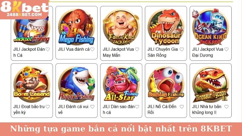 Những tựa game bắn cá nổi bật nhất trên 8KBET