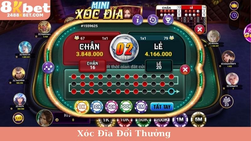 Xóc đĩa đổi thưởng